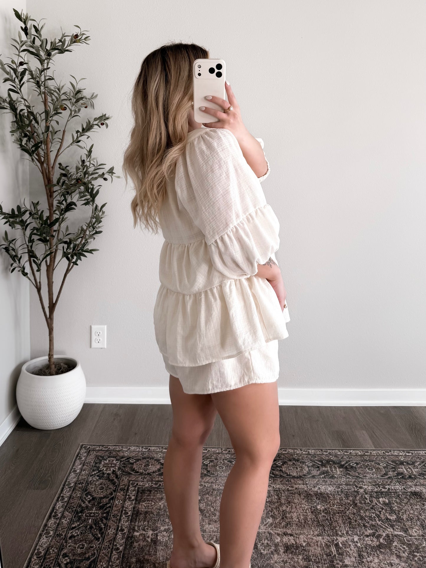 Château Cream Short Set