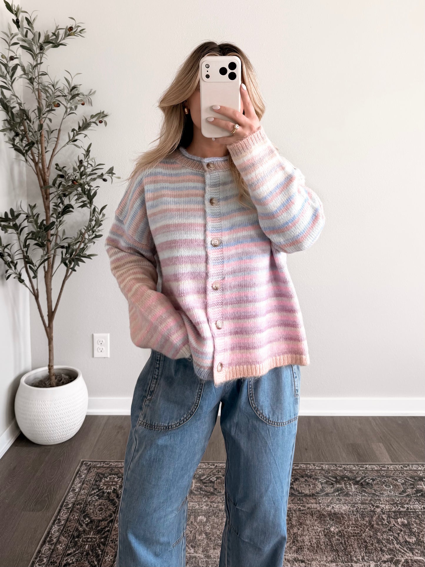 Cotton Candy Clouds Cardigan (Restocking Early July)