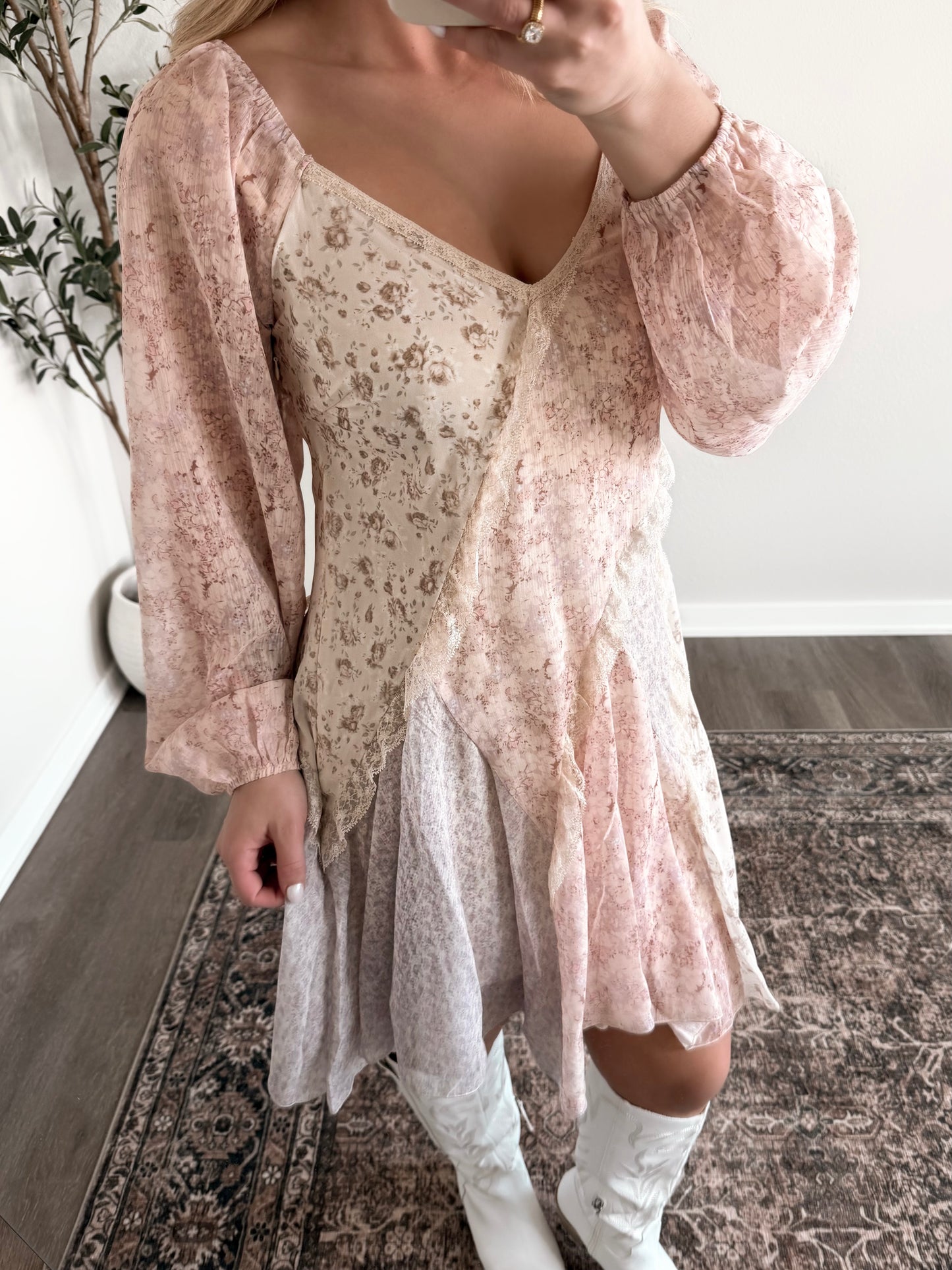 Sugar Petal Floral Lace Dress