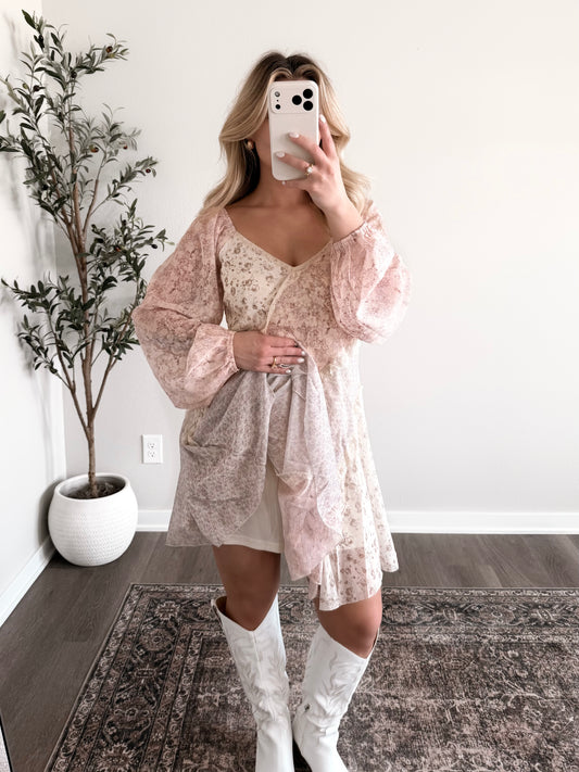 Sugar Petal Floral Lace Dress