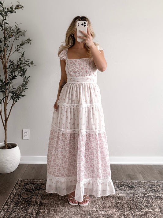 Bridgerton Floral Maxi Dress