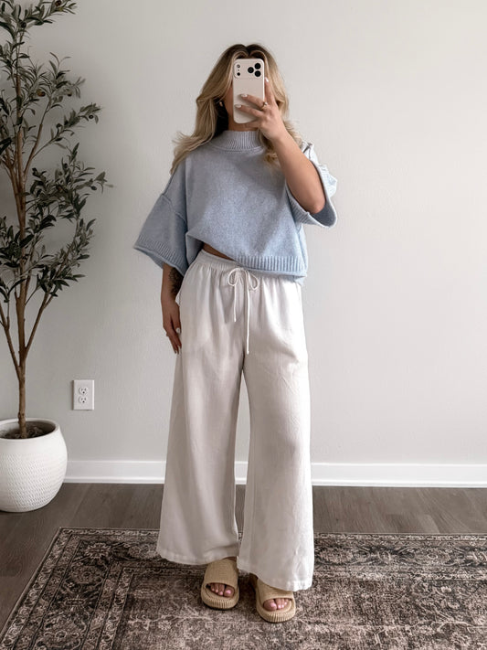 Dewdrop Knit Sweater / Pastel Blue