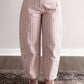 Gridlock Check Print Barrel Pant / Pink
