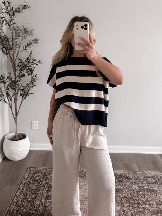 Hollis Stripe Soft Knit Top
