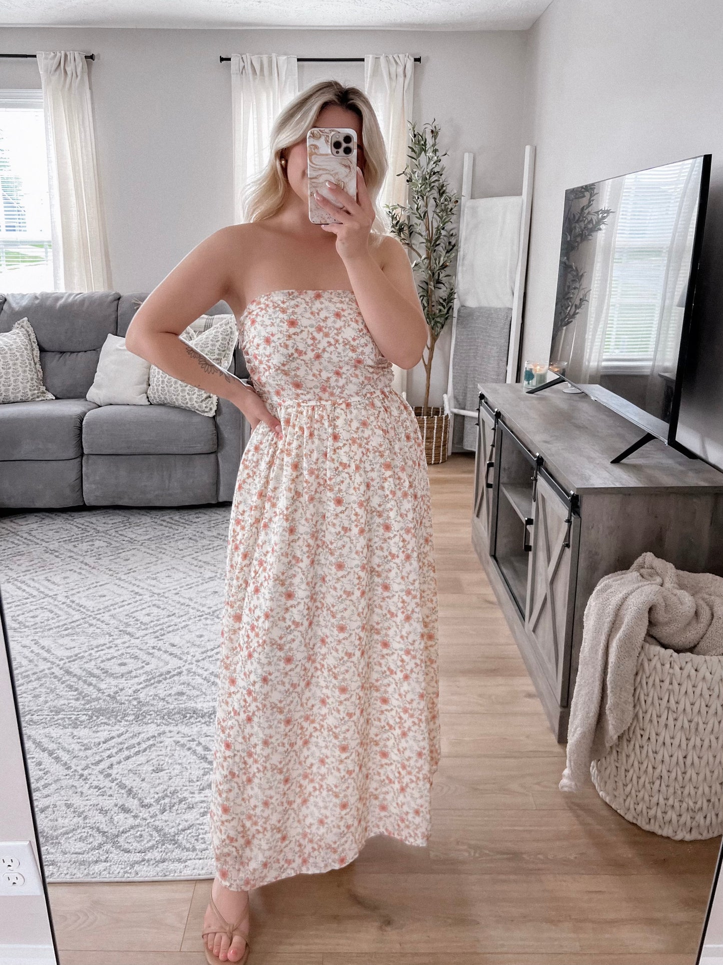 Lola Strapless Maxi Dress Final Sale