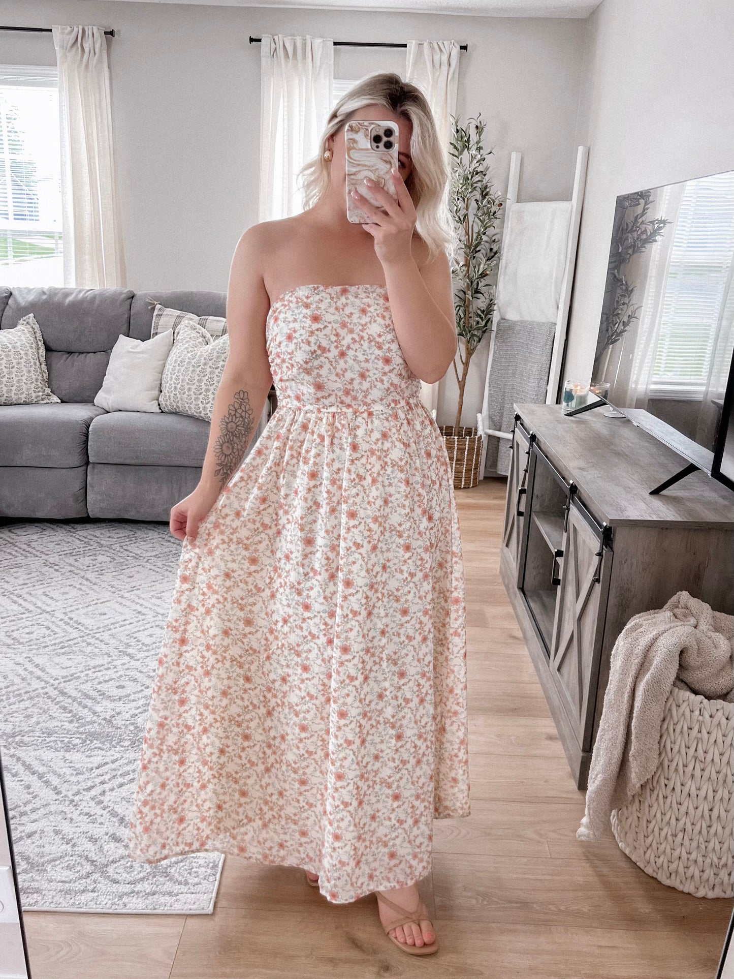 Lola Strapless Maxi Dress Final Sale