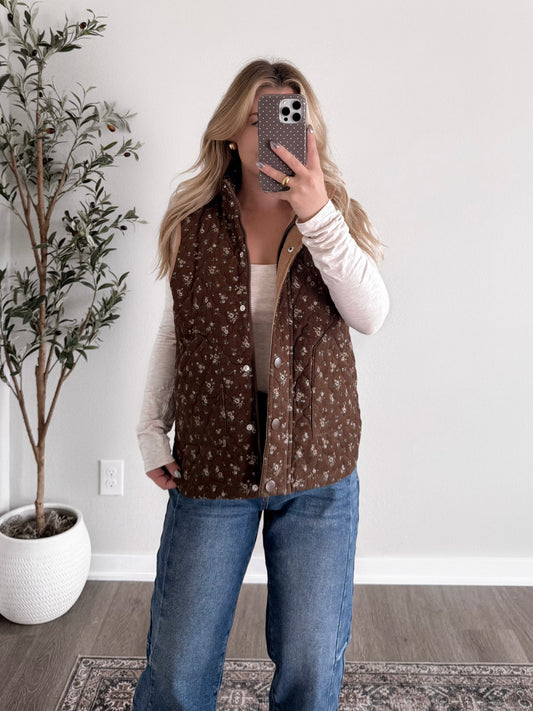 Woodland Muse Floral Vest
