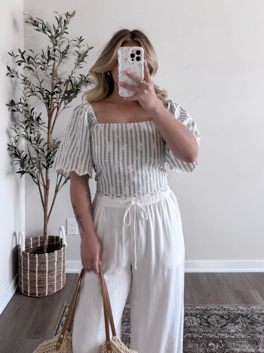 Southern Beach Striped Top