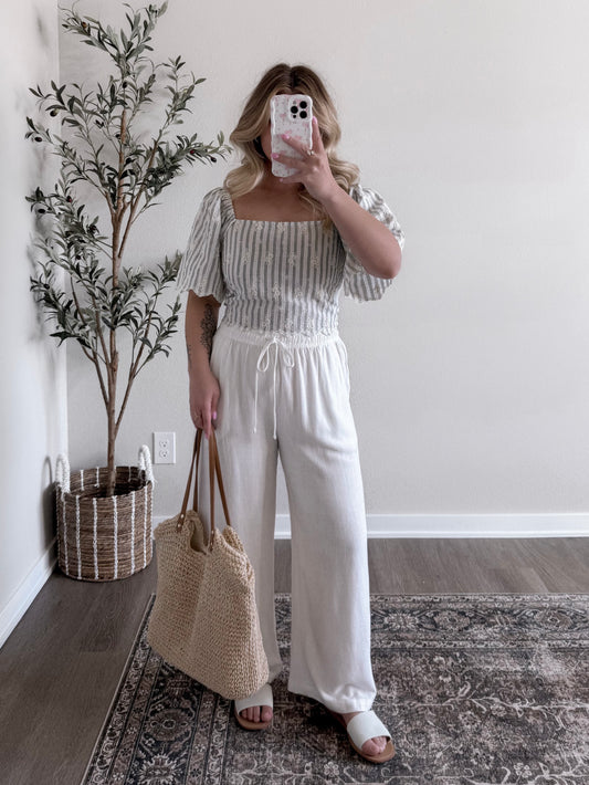 Southern Beach Striped Top