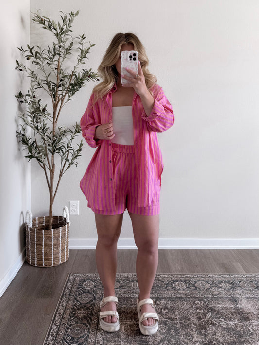 Sherbet Striped Matching Set