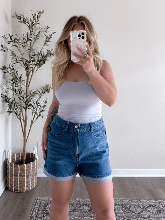 The Dad Denim Short