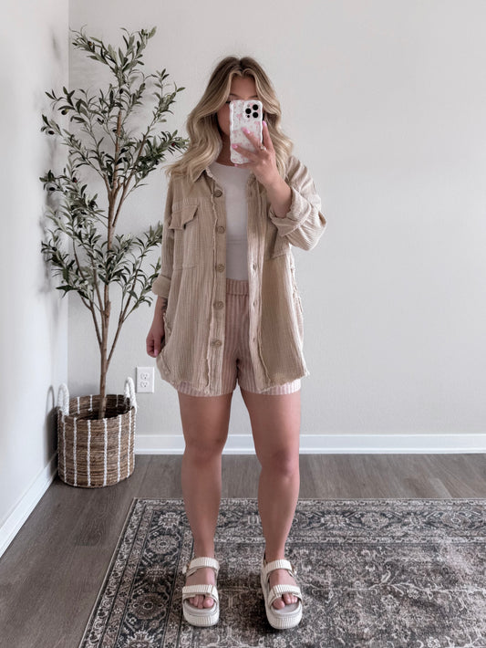 Day Off Oversized Button Down / Natural