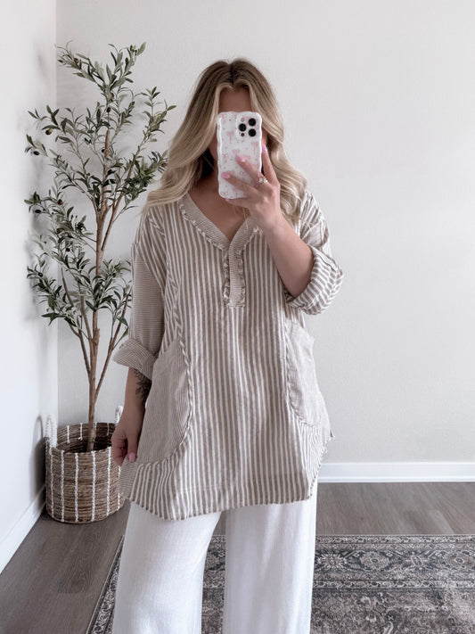 Beach Hut Oversized Pullover