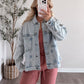 Rory Denim Pleated Back Jacket / Light Wash