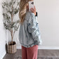 Rory Denim Pleated Back Jacket / Light Wash