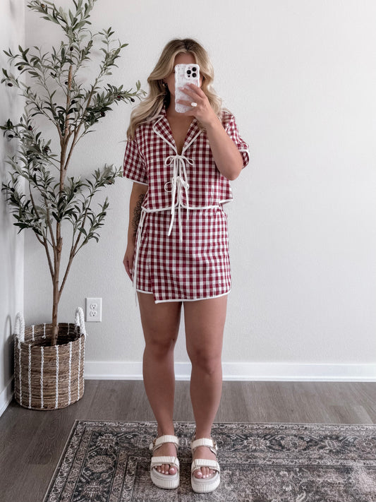Picnic Date Gingham Set