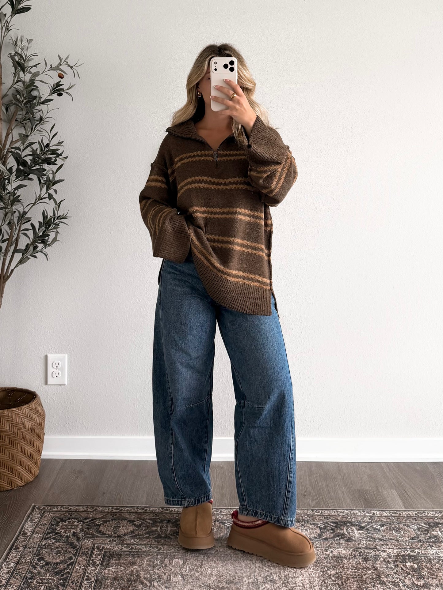 Caramel Kisses Stripe Sweater (Restocking 8.17)