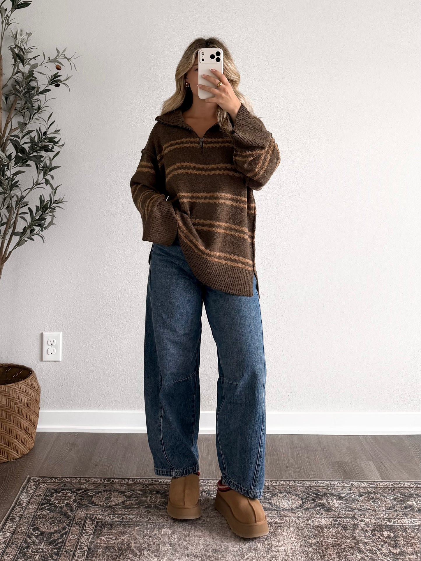 Caramel Kisses Stripe Sweater (Restocking 8.17)