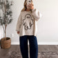 Ghost Gingham Oversized Sweater / Cream (Restocking Mid September)