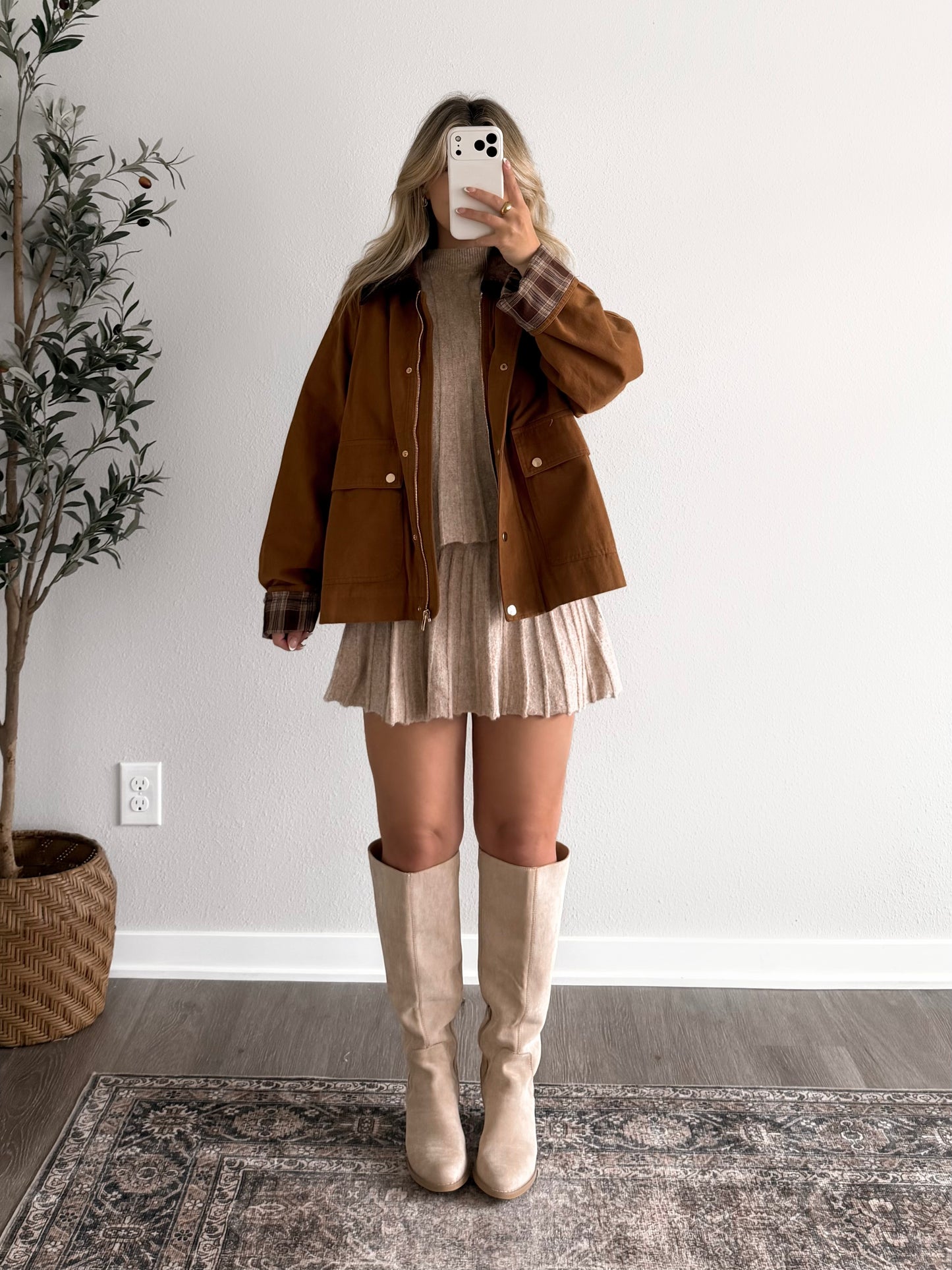 Oat House Knit Skirt Set