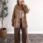 Pumpkin Coffee Plaid Flannel