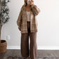 Pumpkin Coffee Plaid Flannel