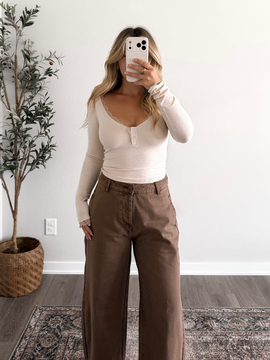 Sunday Lace Basic Top (Restocking 8.17)
