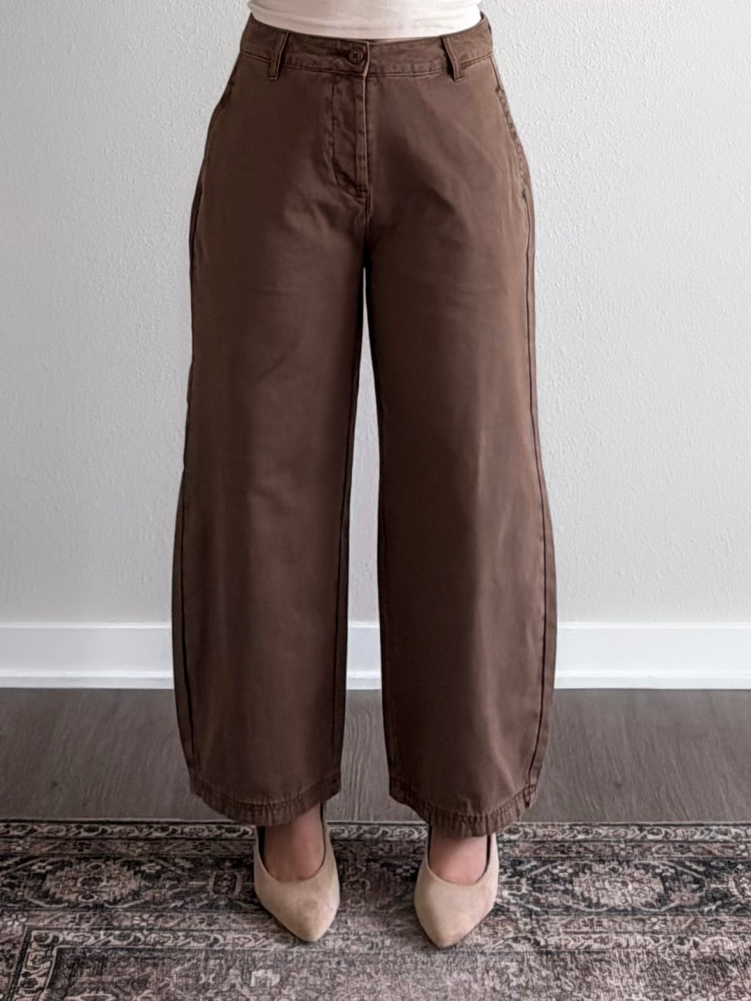 Hazel Cotton Barrel Pant