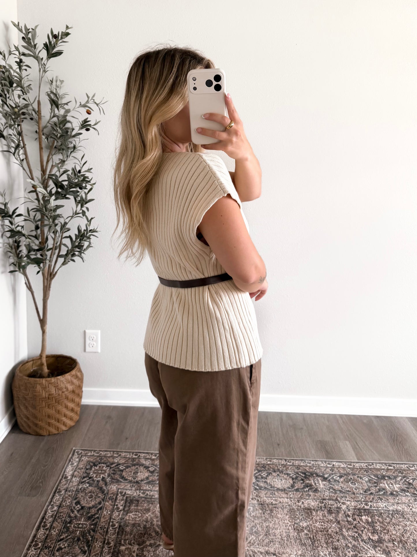Chai Season Belted Knit Sweater