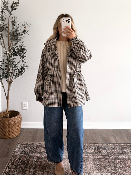Fall Weekender Plaid Jacket (Restocking Late August)