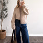 Cottage Check Knit Cardigan (Restocking Early November)