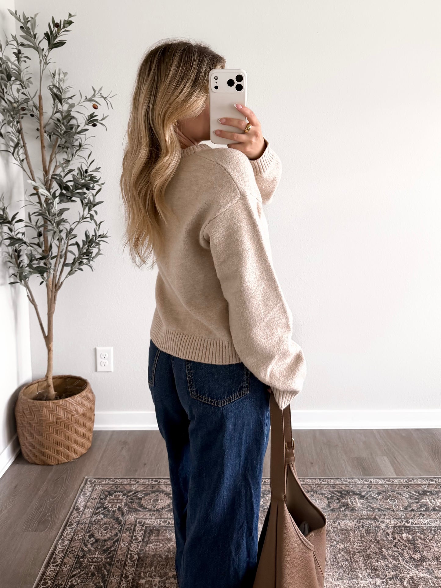 Cottage Check Knit Cardigan (Restocking Early November)