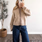Cottage Check Knit Cardigan (Restocking Early November)