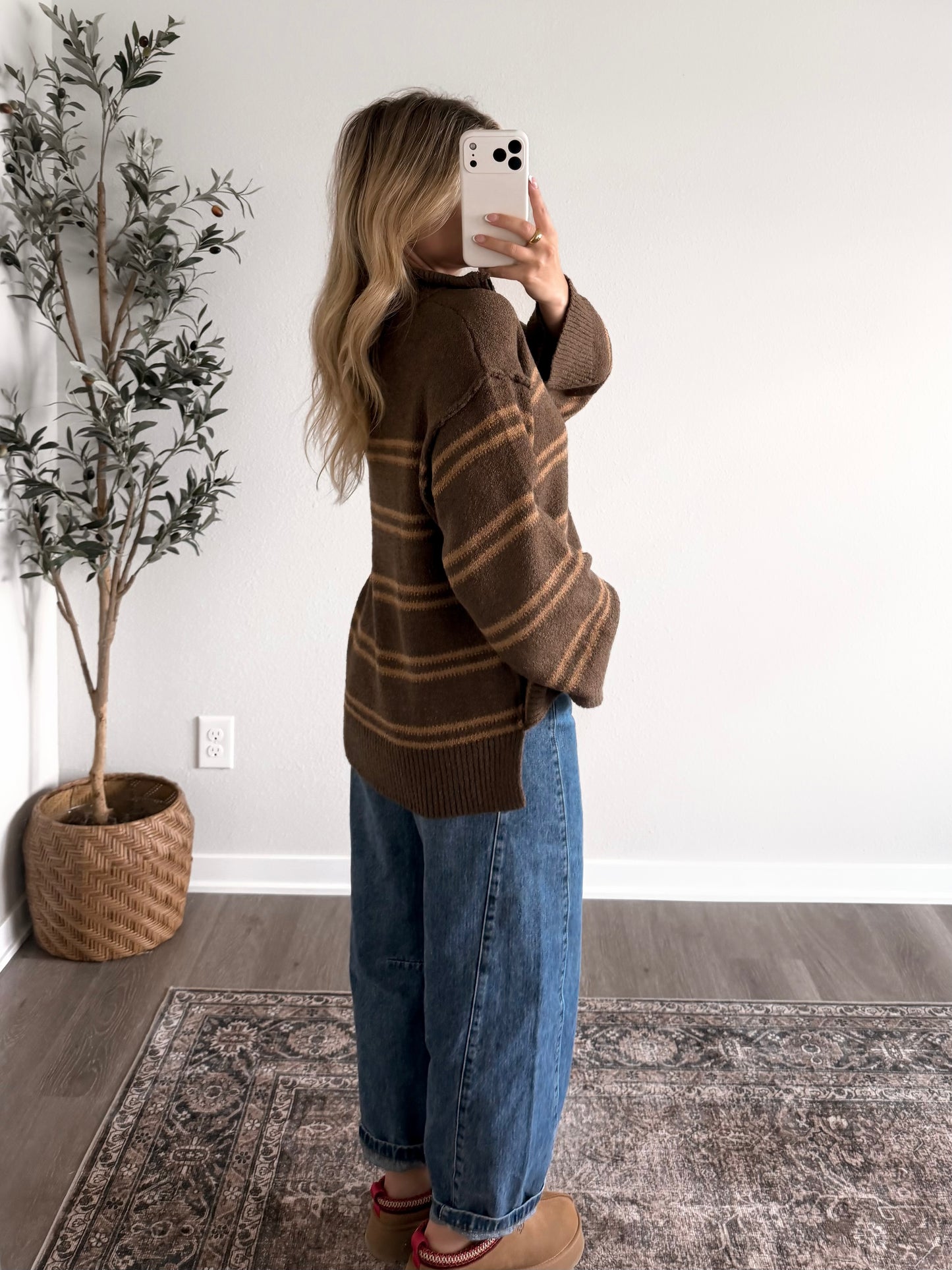 Caramel Kisses Stripe Sweater (Restocking 8.17)