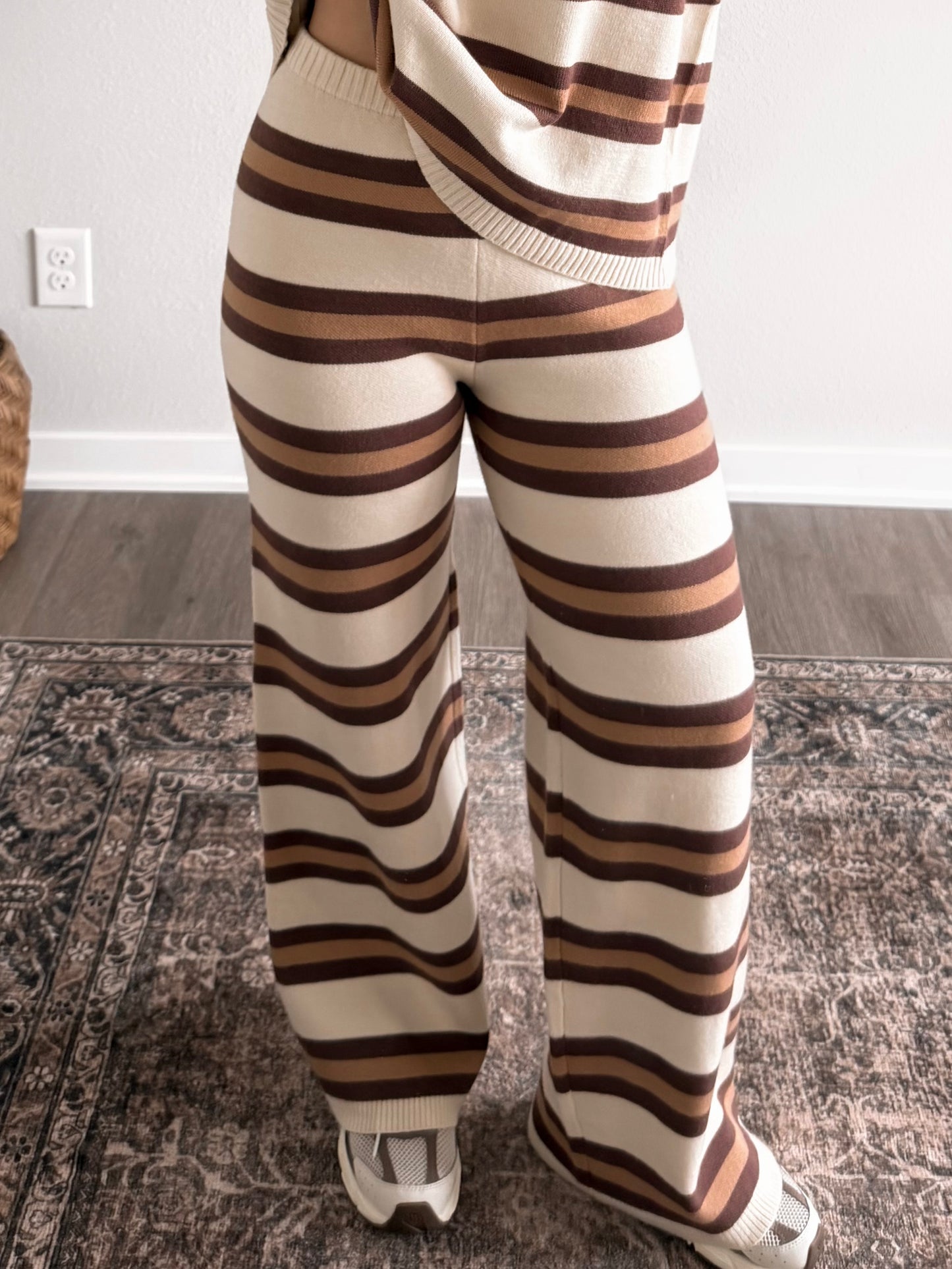 Morning Brew Stripe Knit Set