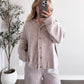 Current Cozy Knit Button Cardigan / Oat