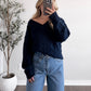 Classical Cable Knit Sweater / Navy (PREORDER: EST SHIP 11.30)