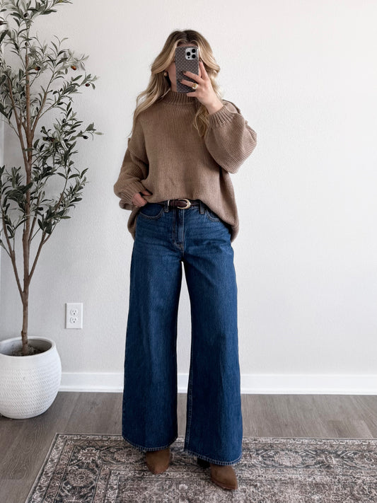 Winter Essential Knit Sweater / Taupe