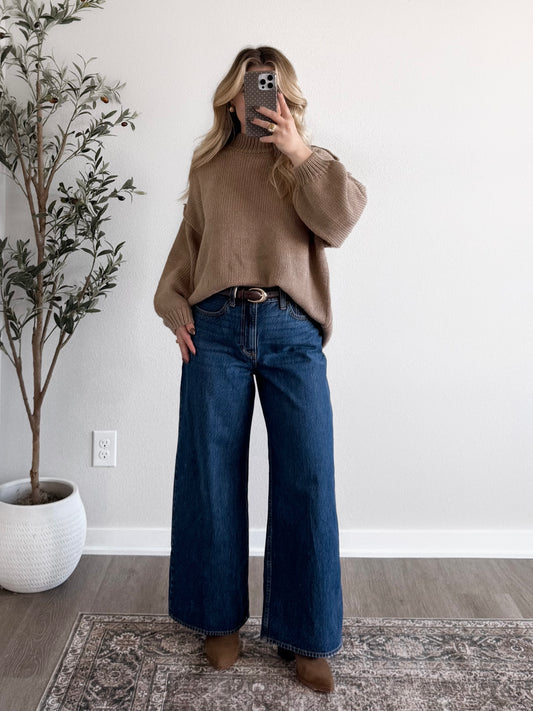 Winter Essential Knit Sweater / Taupe