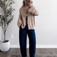 Latte Bow Knit Sweater Cardigan