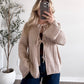 Latte Bow Knit Sweater Cardigan