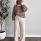 White Mocha Knit Sweater