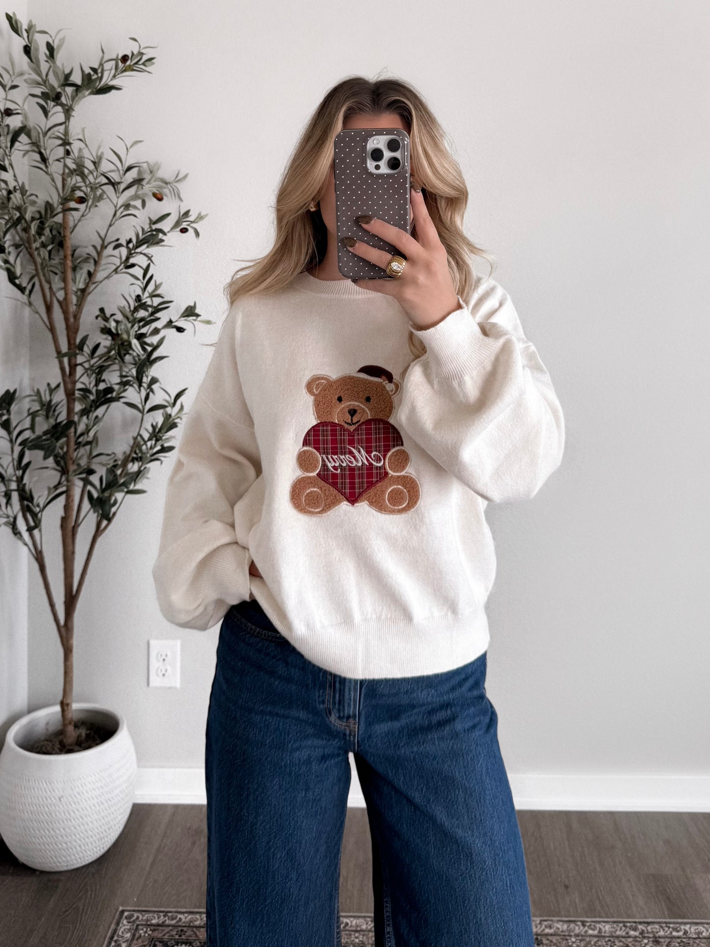 Merry Bear Knit Sweater