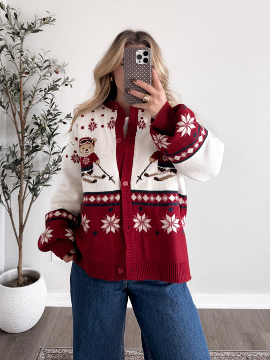 Ski Cub Holiday Knit Cardigan