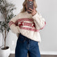 Nordic Holiday Cable Knit Sweater
