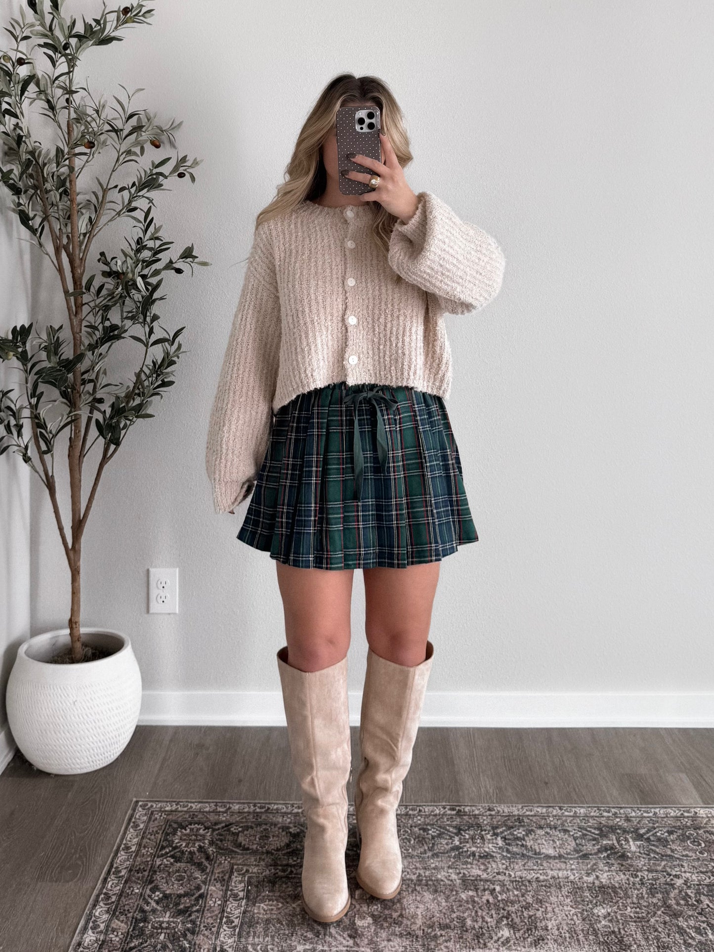 Holly Hill Plaid Skort