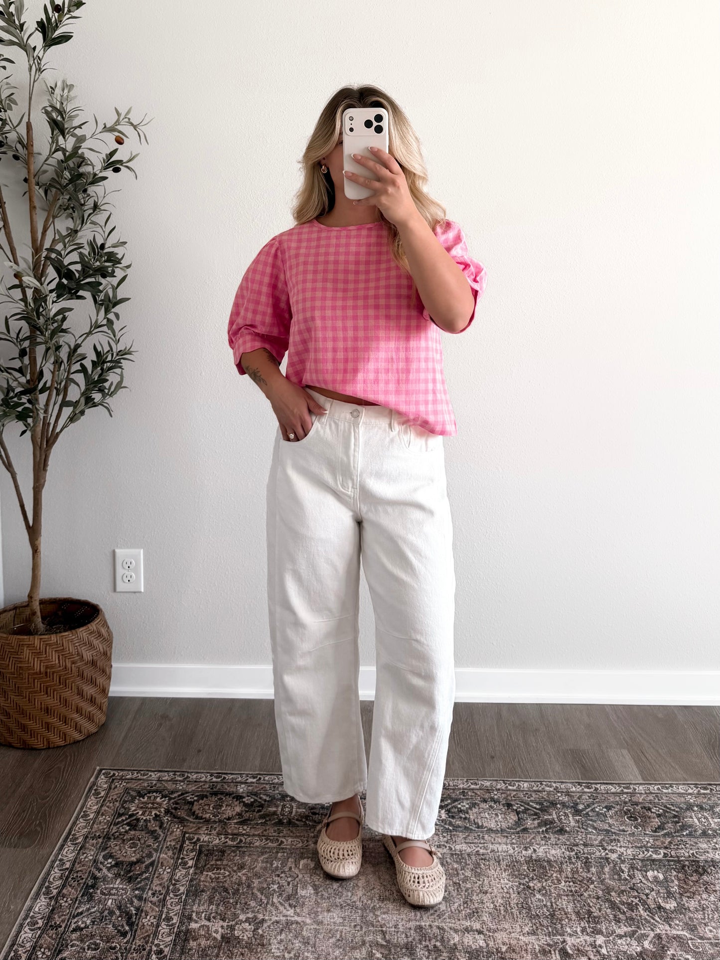 Pink Punch Gingham Top