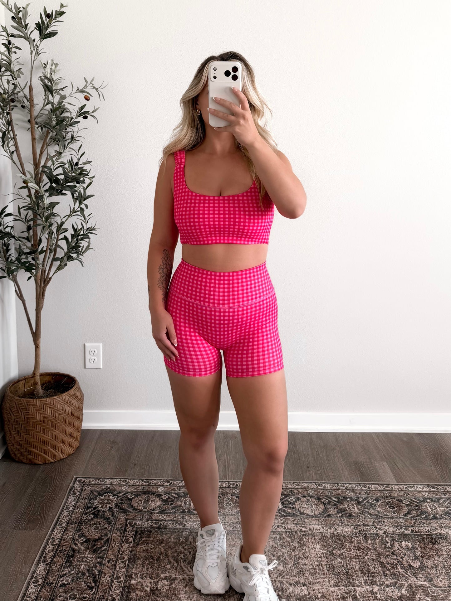 Retro Run Gingham Athleisure Set