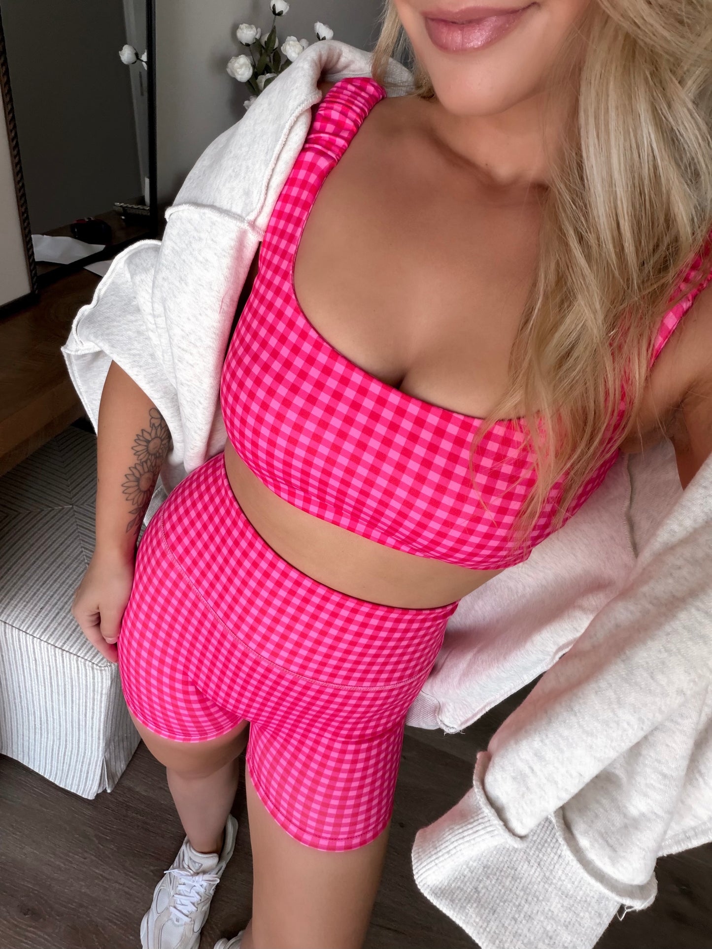 Retro Run Gingham Athleisure Set