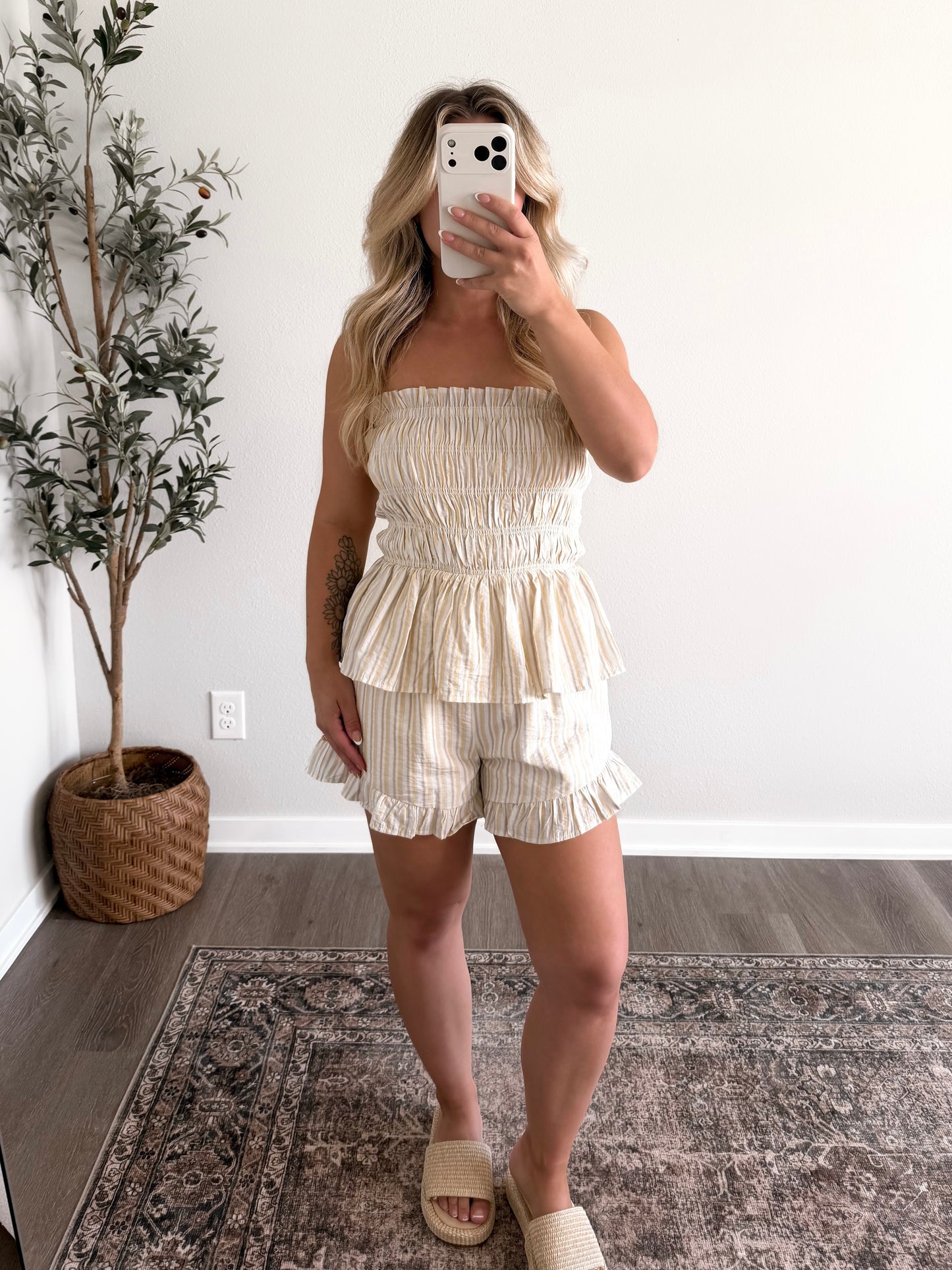 Sunny Day Striped Short Set